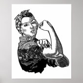 Rosie De Riveter Feminist (Vaste-Vulling Versie) Poster (Voorkant)