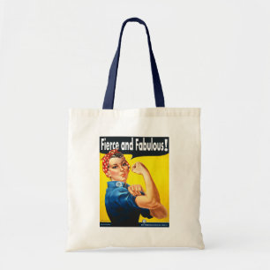 Rosie De Riveter Fierce en Fabulous Tote Bag