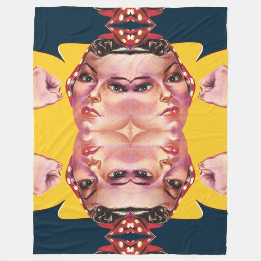 rosie de riveter fleece deken (Voorkant)
