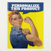 Rosie de Riveter gemakkelijk te personaliseren Planner (Voorkant)