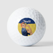 Rosie de Riveter Golfballen (Voorkant)