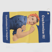 Rosie de Riveter Golfhanddoek (Horizontaal)