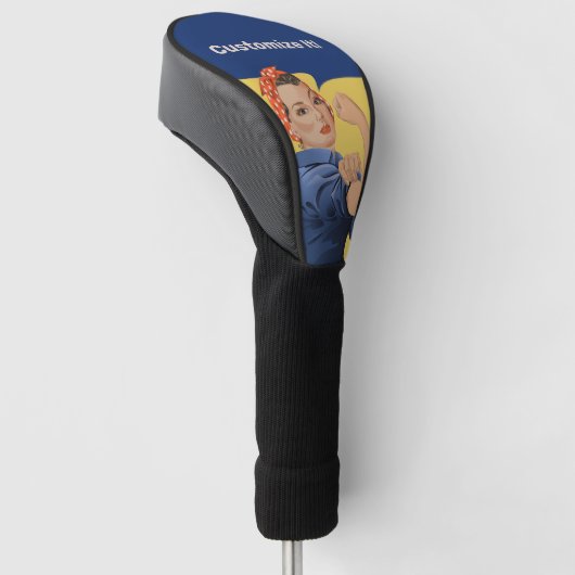 Rosie de Riveter Golfheadcover (Schuin)