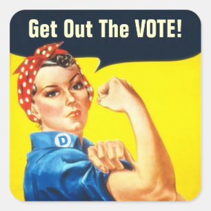 Rosie de Riveter GOTV sticker
