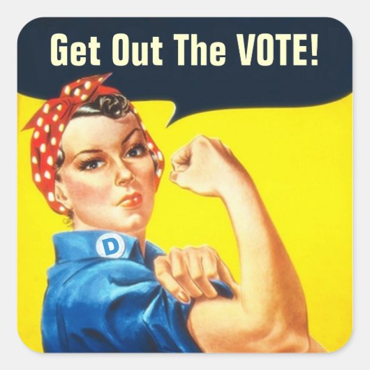 Rosie de Riveter GOTV sticker (Voorkant)