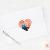 Rosie de Riveter Hart Sticker (Envelop)