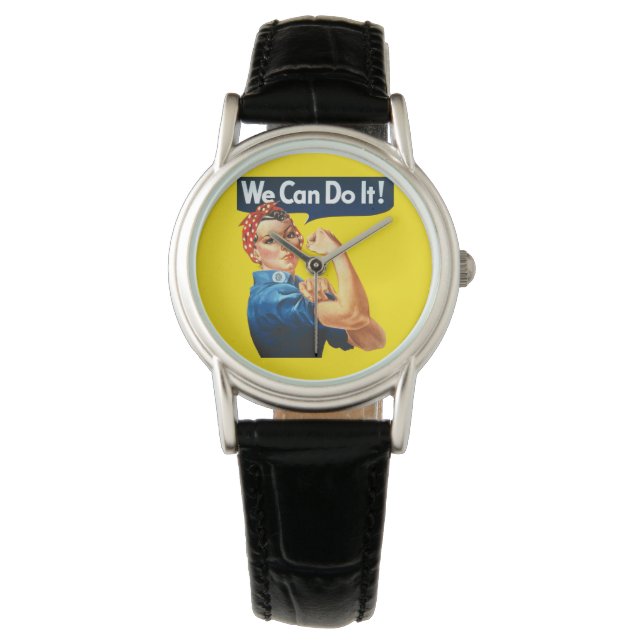 Rosie de Riveter (Iconisch Kunstwerk) (wij kunnen  Horloge (Voorkant)