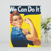 Rosie de Riveter (Iconisch Kunstwerk) (wij kunnen  Kaart (Staand voorkant)