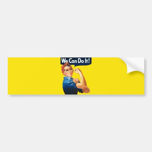 Rosie de Riveter (Iconisch Poster) (We kunnen het! Bumpersticker (Voorkant)