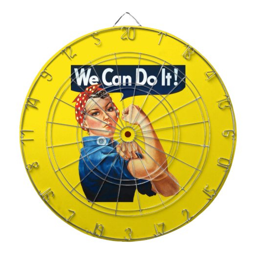 Rosie de Riveter (Iconisch Poster) (We kunnen het! Dartbord (Voorkant)