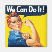 Rosie de Riveter (Iconisch Poster) (We kunnen het! Magneet (Voorkant)