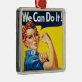 Rosie de Riveter (Iconisch Poster) (We kunnen het! Metalen Ornament (Rechts)