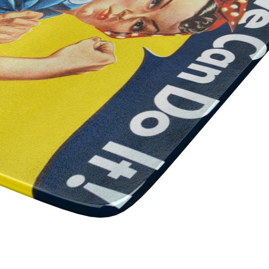 Rosie de Riveter (Iconisch Poster) (We kunnen het! Snijplank (Hoek)