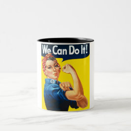 Rosie de Riveter (Iconisch Poster) (We kunnen het! Tweekleurige Koffiemok