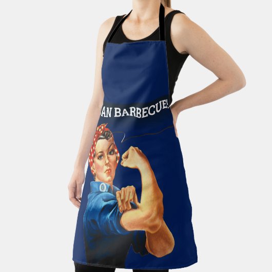 Rosie de Riveter Ik kan Barbeque Grill Master Schort (Insitu)