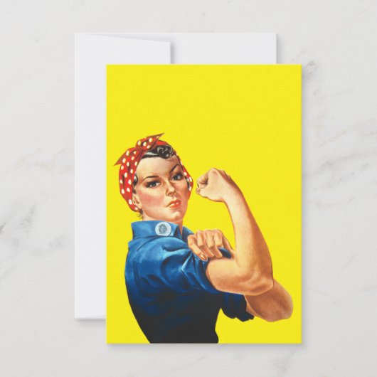 Rosie De Riveter Kaart (Voorkant)