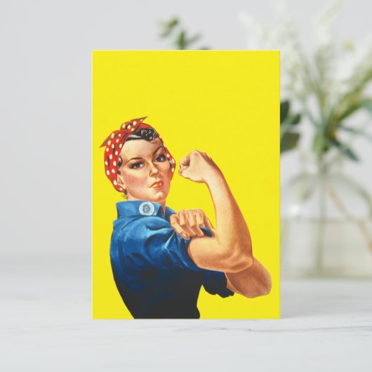 Rosie De Riveter Kaart (Staand voorkant)
