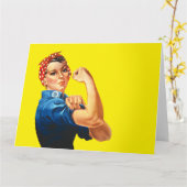 Rosie de riveter kaart (Gele Bloem)