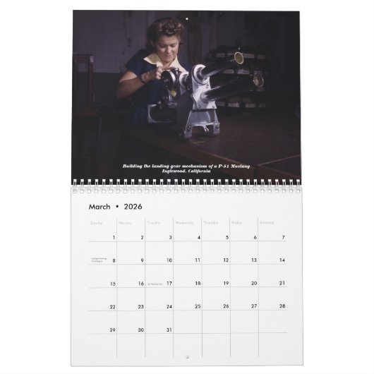 Rosie de Riveter Kalender (Mar 2026)
