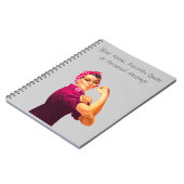 Rosie De Riveter - Kankerroze Notitieboek (Linkerzijde)