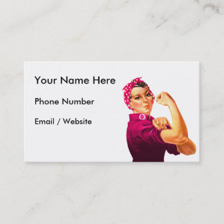 Rosie De Riveter - Kankerroze Visitekaartje