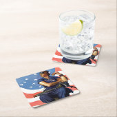 Rosie de Riveter Kartonnen Onderzetters (Insitu)