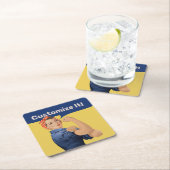 Rosie de Riveter Kartonnen Onderzetters (Insitu)