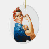 Rosie de Riveter Keramisch Ornament (Rechts)