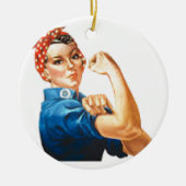 Rosie de Riveter Keramisch Ornament (Voorkant)