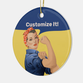 Rosie de Riveter Keramisch Ornament