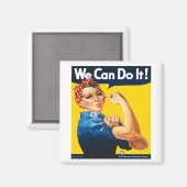 Rosie de Riveter Koelkast Magnet (Voorkant / Achterkant)