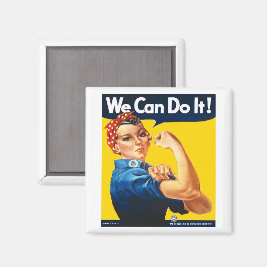 Rosie de Riveter Koelkast Magnet (Voorkant / Achterkant)