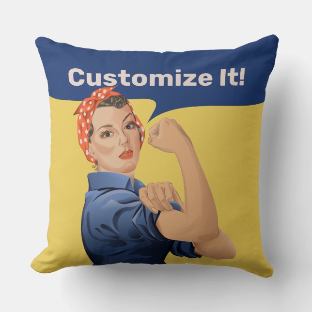 Rosie de Riveter Kussen (Voorkant)