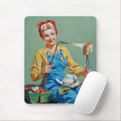 Rosie de Riveter maakt gebrande kaas Muismat (Met muis)