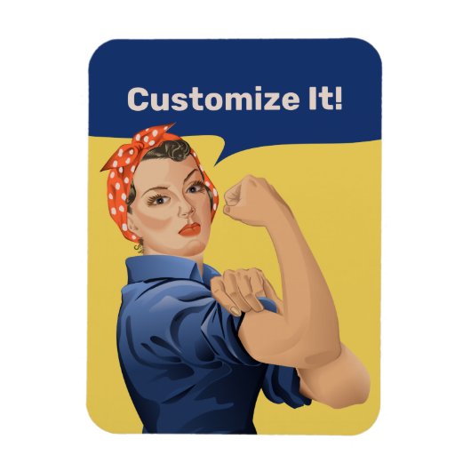 Rosie de Riveter Magneet (Verticaal)