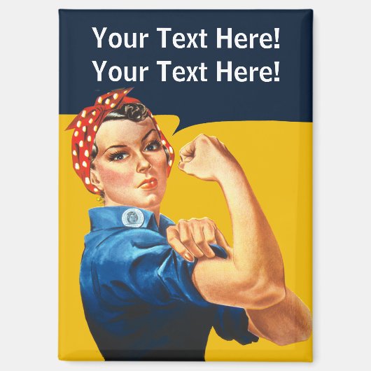 Rosie de Riveter  Magneet (Voorkant)