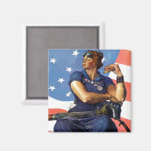Rosie de Riveter Magneet (Voorkant / Achterkant)