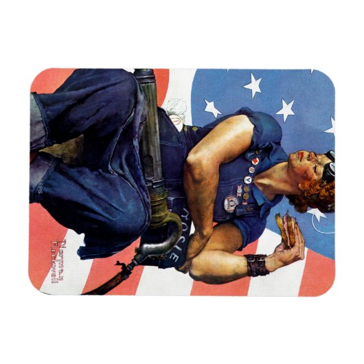 Rosie de Riveter Magneet (Horizontaal)