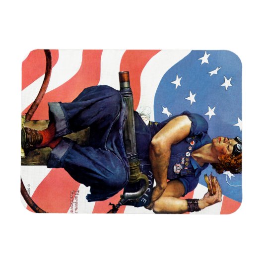 Rosie de Riveter Magneet (Horizontaal)