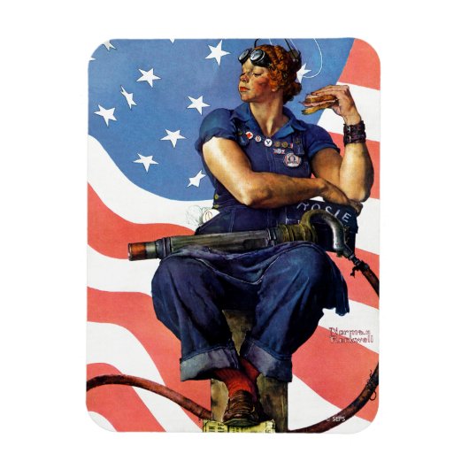 Rosie de Riveter Magneet (Verticaal)