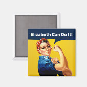 Rosie de Riveter | Magneet | Personaliseren (Voorkant / Achterkant)
