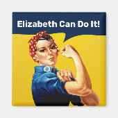 Rosie de Riveter | Magneet | Personaliseren (Voorkant)
