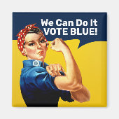Rosie de Riveter | Magneet | Vierkant (Voorkant)