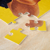 Rosie de riveter met masker - voeg uw eigen slogan legpuzzel (Zijkant)