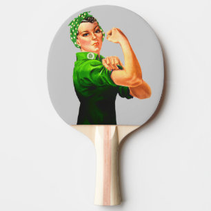 Rosie De Riveter - Militaire Steun Tafeltennisbatje