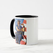 "Rosie de Riveter" Mok (Voorkant links)