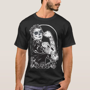 Rosie de Riveter Muertos Feminist T-shirt