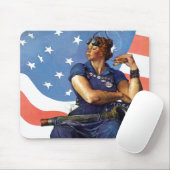 "Rosie de Riveter" Muismat (Met muis)
