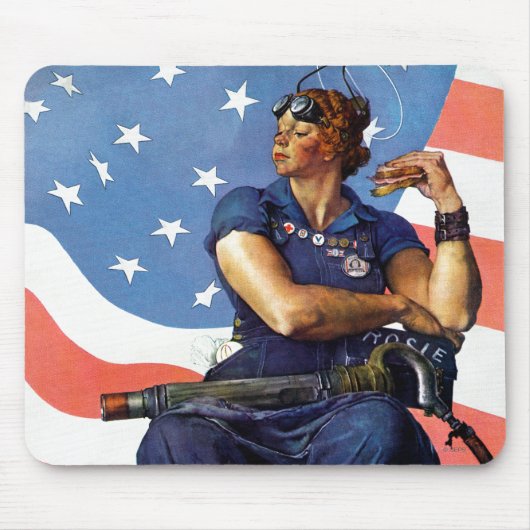 "Rosie de Riveter" Muismat (Voorkant)