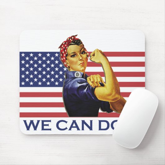 Rosie de Riveter-Muismat Muismat (Met muis)